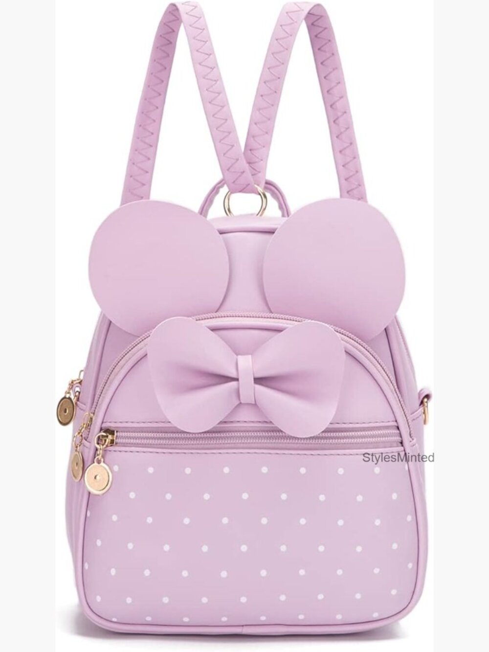 Mini Backpack Bowknot Polka Dot Cute Small Daypack Crossbody Purse